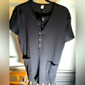 Old Navy Rib-Knit Henley Lounge Romper